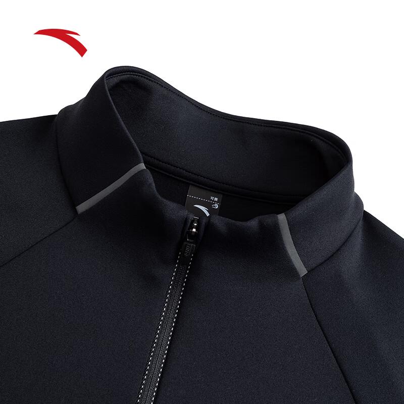 Anta Women's Brushed Half-Zip Long-Sleeve Sport T-Shirt