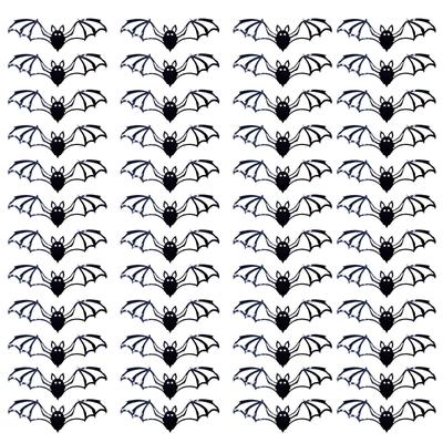 24/36/48pcs Halloween 3D Hollow Bat Wall Stickers Black Bat Sticker Room Decor Party Diy Decals Halloween Horror Bats 15cm