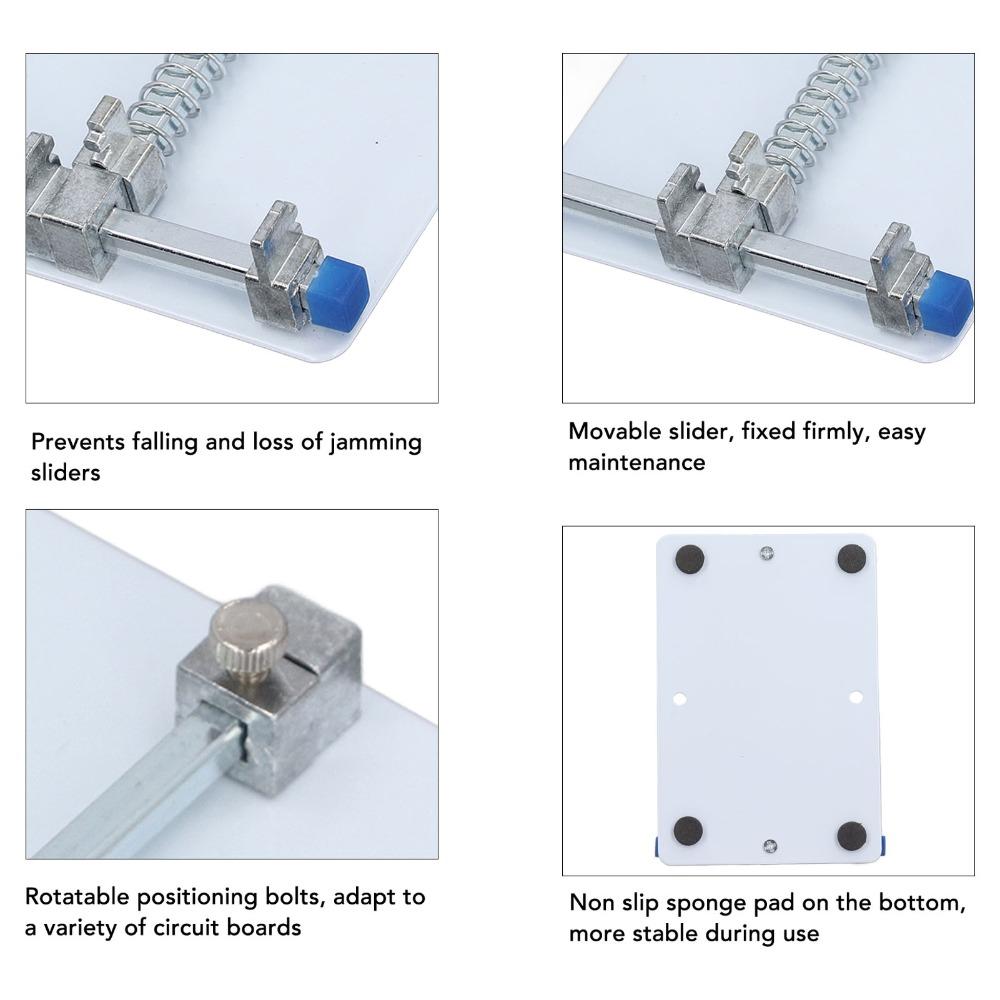 Universal Jig Fixture Clamp 12 x 8cm Motherboard Circuit Board Holder for IC Grooves Soldering