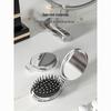 Portable Pocket Folding Comb & Mirror with Airbag Cushion for Smooth Hair and Massage