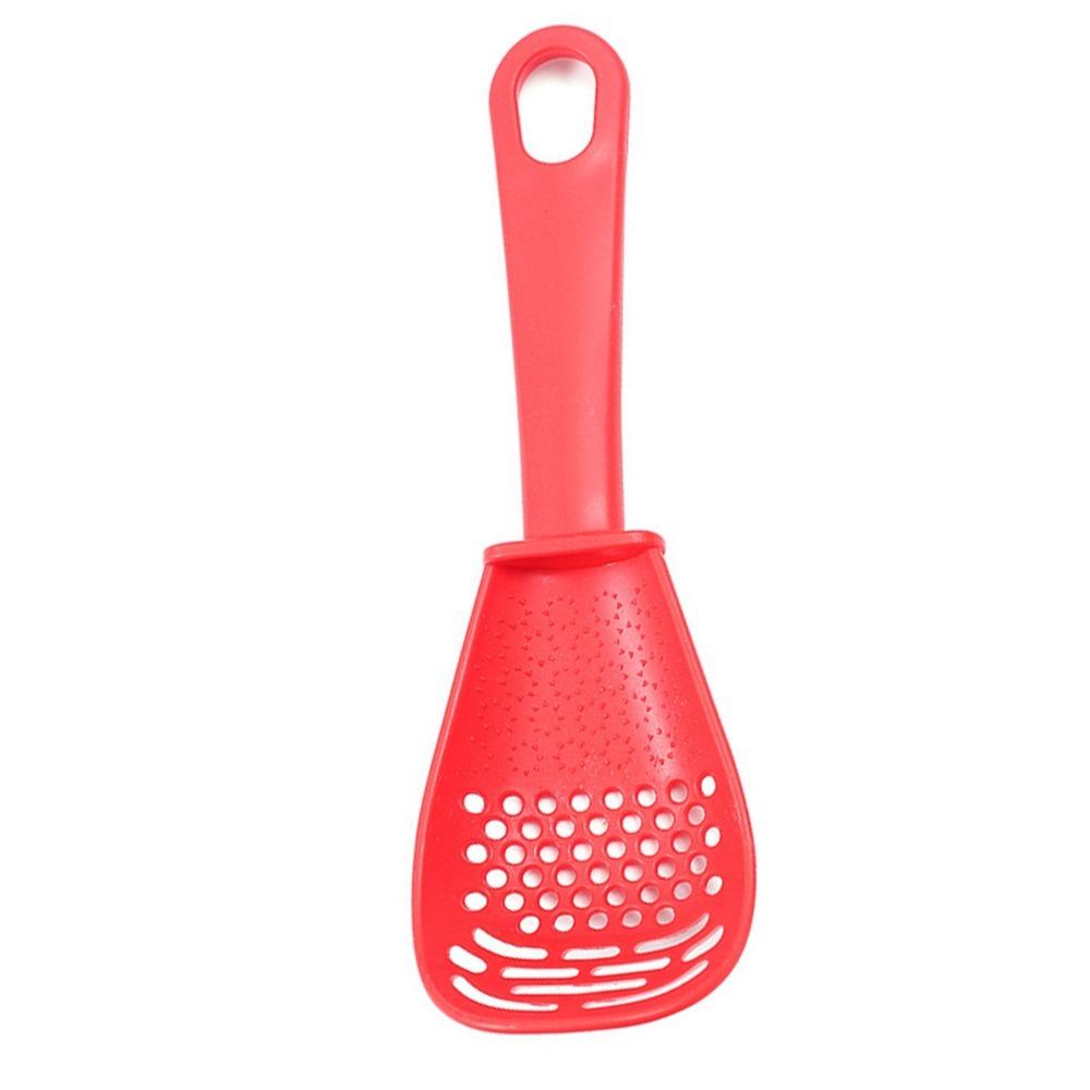 2Pcs Heat Insulated Handle Filter Spoon Uniform Filter Holes Draining Skimmer Sieve Spoon  Filtering