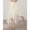 TERRE BLEUE Lace Patchwork A-Line Midi Skirt