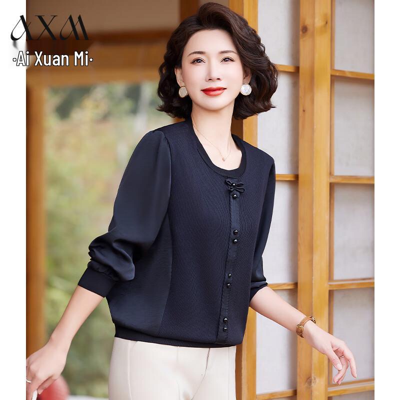 

AIXUANMI Women s Elegant Long-Sleeved T-Shirt 5XL