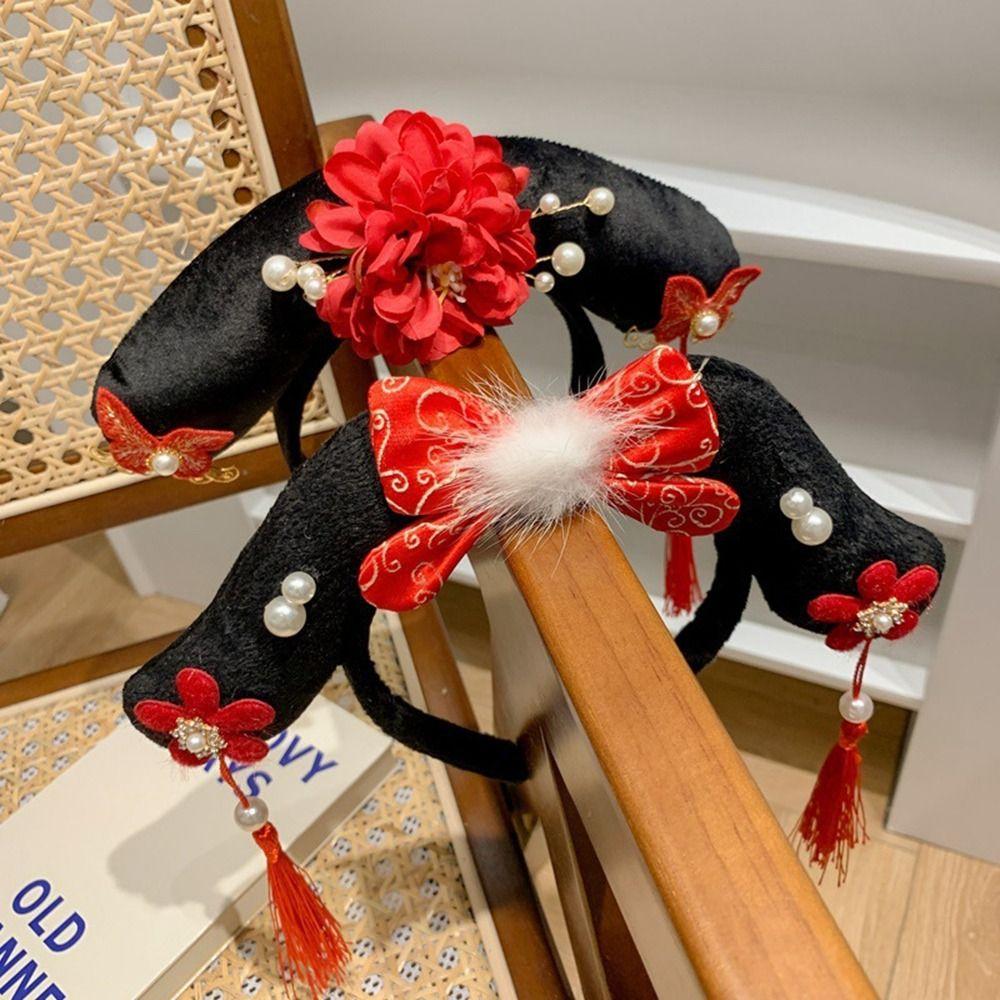 Pearl Hanfu Hair Clip Flower Ancient Style Hair Clip Antique Chinese Style Headwear  Children