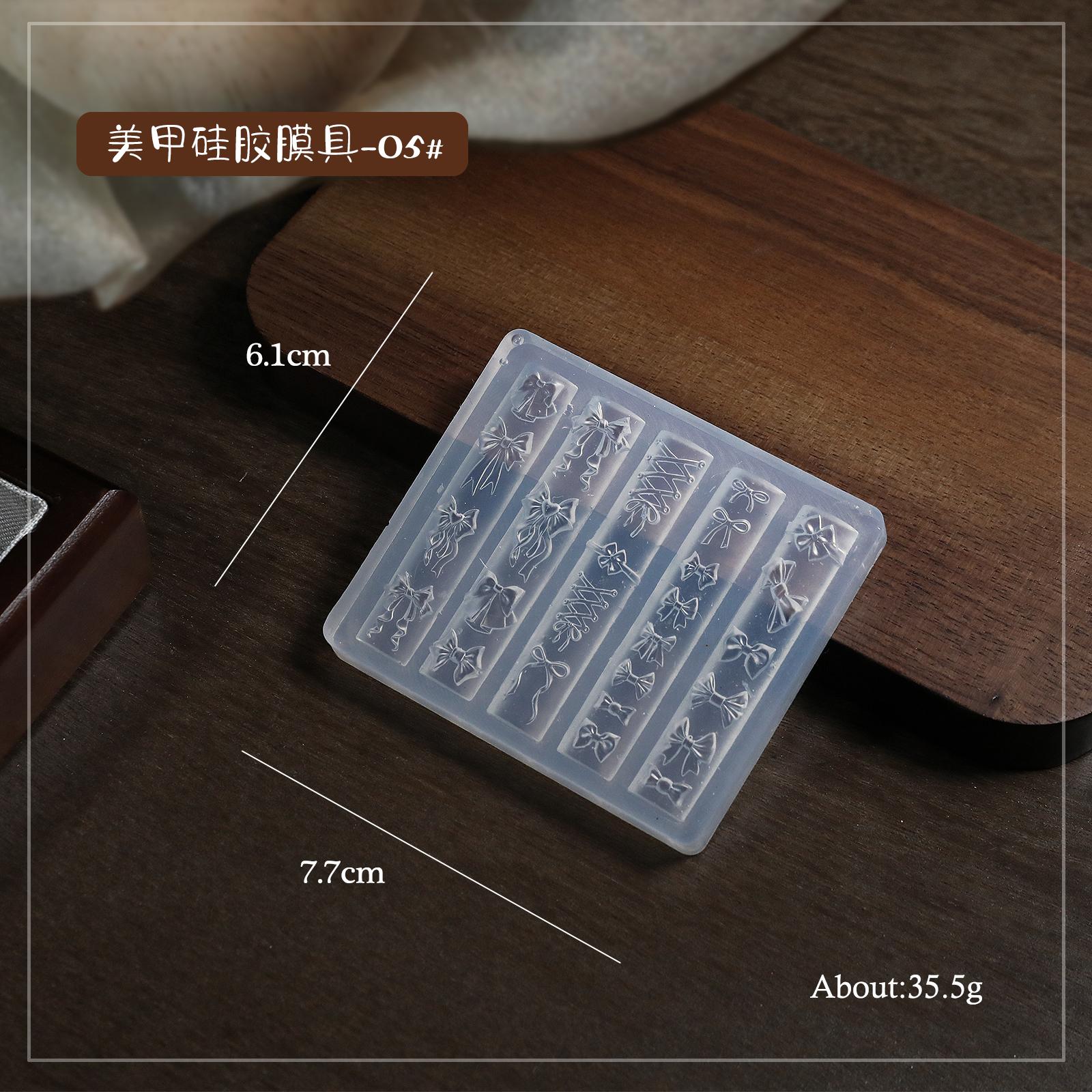 Нейл-арт 3D мягкий силиконовый молд инструмент для лепки бант нейл-арт тиснение клей DIY дизайн маникюр шаблон инструменты для нейл-арта