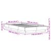Bed Frame in Sonoma Oak Finish 90 x 190 cm Engineered Wood