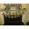 DIY Brown Banner Set, Personalized Banner Party Decorations Supplies  Signs, Handwriting Banners Include 26 Letters Stencil