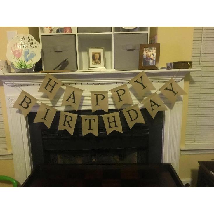DIY Brown Banner Set, Personalized Banner Party Decorations Supplies  Signs, Handwriting Banners Include 26 Letters Stencil