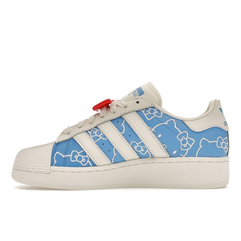 Hello Kitty x Adidas  Superstar XLG Blue Burst Women Sneakers Off-White Red IG4477