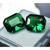 Garnet Emerald Cut Pair Green CERTIFIED Ring Size 19 Ct Natural Loose Gemstone