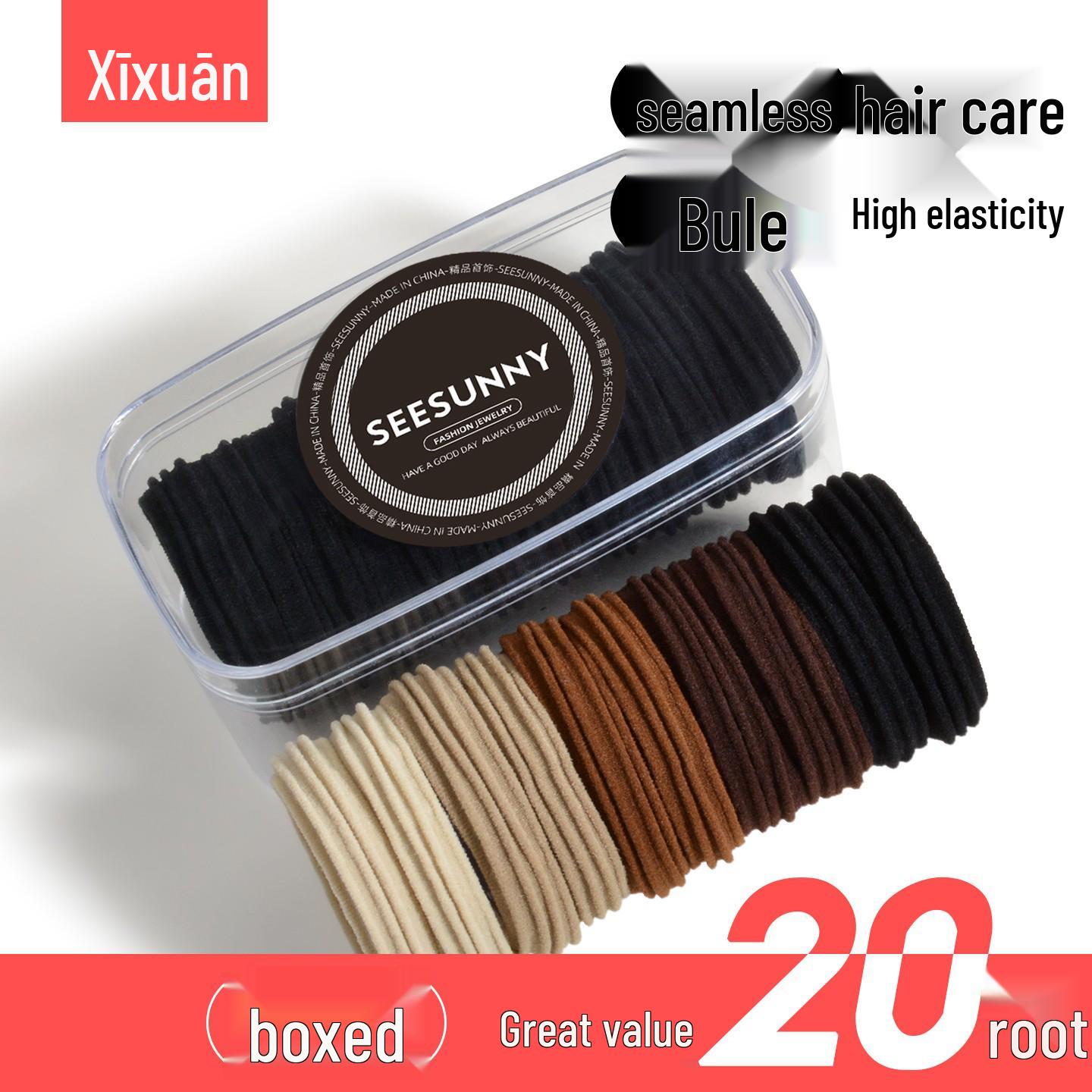 Seamless High Elasticity Durable Hair Ties and Ponytail Holders for Women