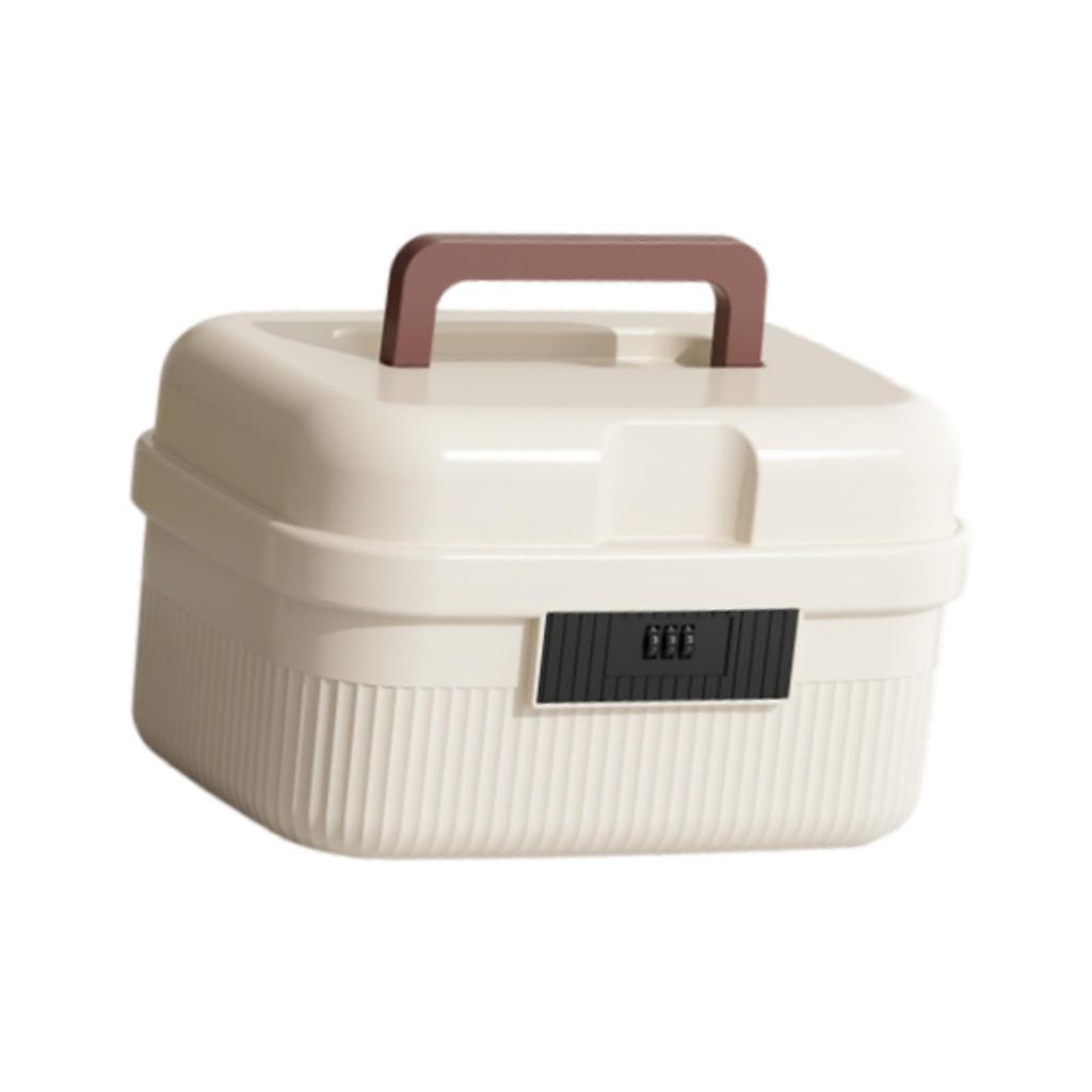 Lockable Combination Storage Box, Box for Office, Car, Document Storage,