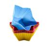 12 Pcs/Set Muffin Cup Food Grade Stackable Random Color Heart Star Shaped Cupcake Mold Pastry Tool High Temperature Resistant
