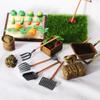 Mini Farm Shovel Rake Outdoor Planting Scene Miniature Doll House Hanging Accessories