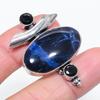 Natural Sodalite, Spinel Gemstone 925 Sterling Silver Jewelry Pendant 1.77" M7g46