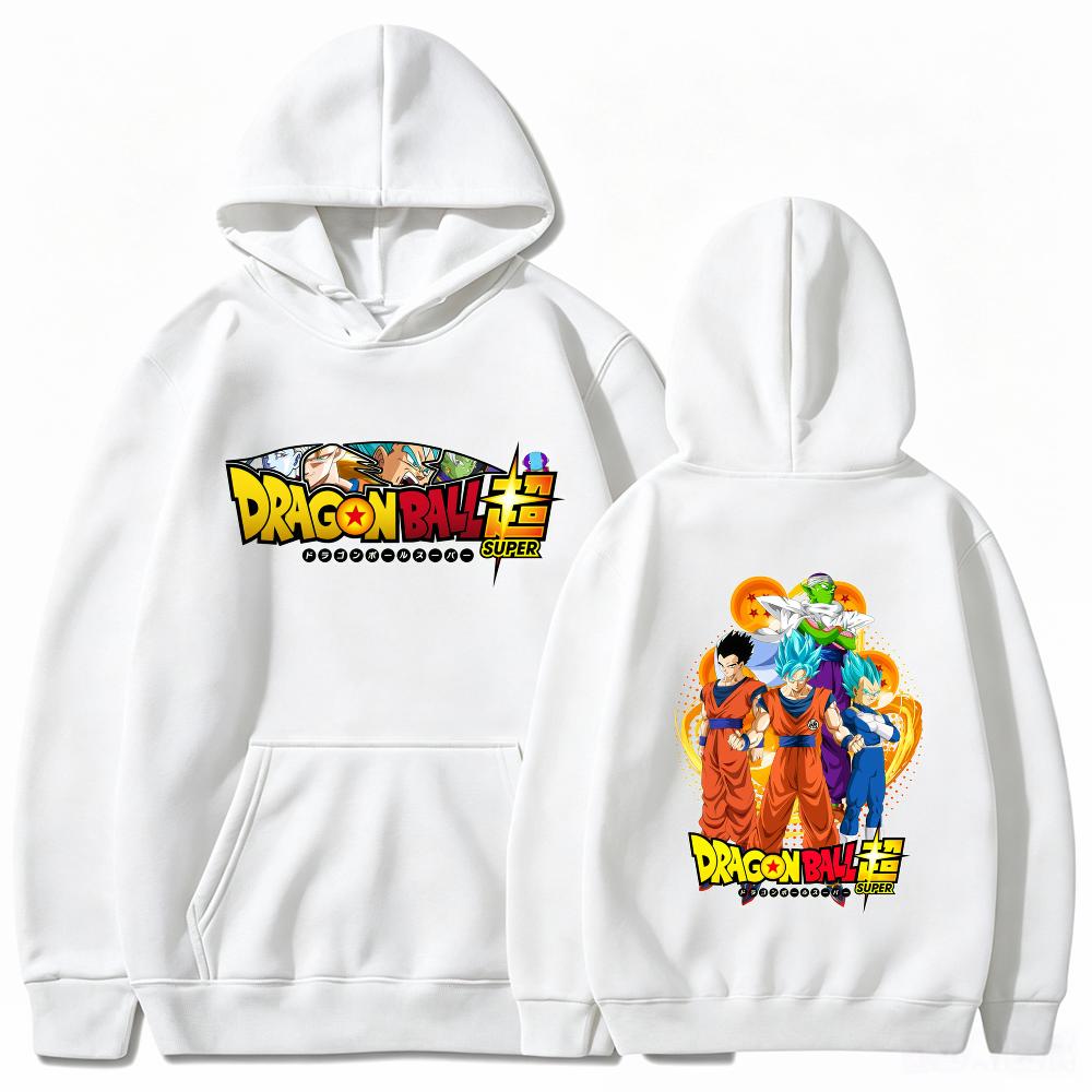 Dragon Ball Super Hoodie Goku Vegeta Anime Print Street Style Unisex Unisex Oversized Casual Sweatshirt Long Sleeve