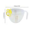 Egg Beating Cup High Capacity Wide Use Filtering Egg Liquid Mixing Measuring Bowl Kitchen Accessories Baking Tool