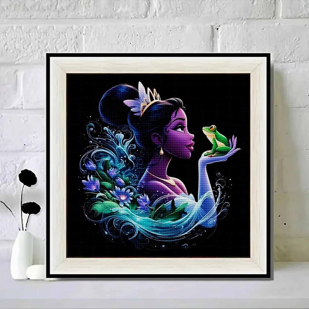 DIY Diamond Painting Round Diamond Beautiful Princess Full Diamond Mosaic Home Decoration Painting Cross Stitch Kit