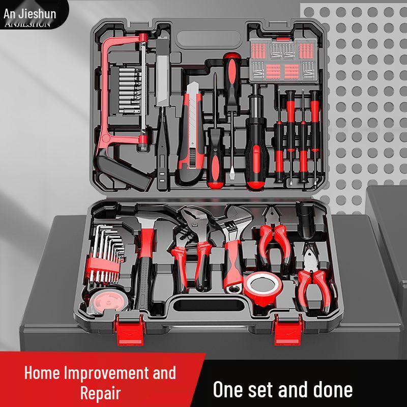 Multi-functional Rechargeable Electric Drill & Manual Tool Kit for Household Electricians