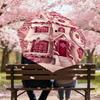 1pc Candy Cane House Automatic Open/Close Umbrella Compact Folding Umbrella with 8-Rib Shaft for Women/Men, Elegant Birthday1157S