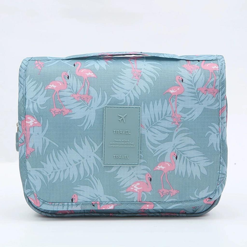 1pc travel washing cosmetic bag beauty storage bag ladies bathroom with hook storage bag, folding cosmetic bag.