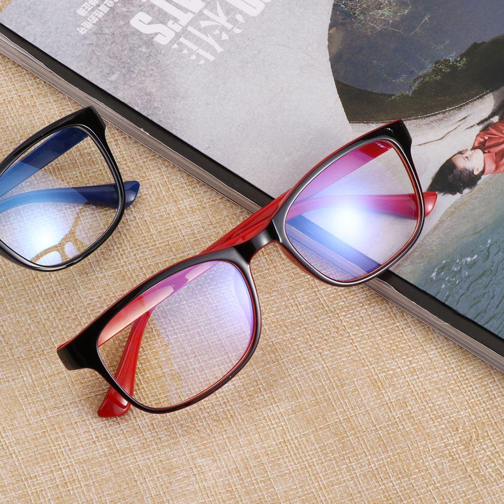 Classic Clear Lens Unisex Flat Mirror with Blue Film Computer Eyeglasses Frames Reading Glasses
