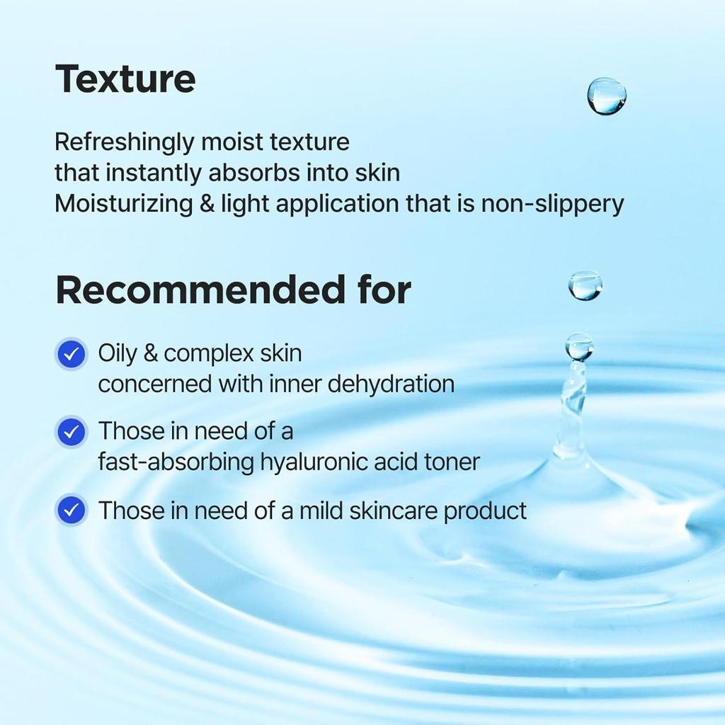 ISNTREE Ultra Low Molecular Hyaluronic Acid Toner Intense Hydration Deep Moisture 300ml