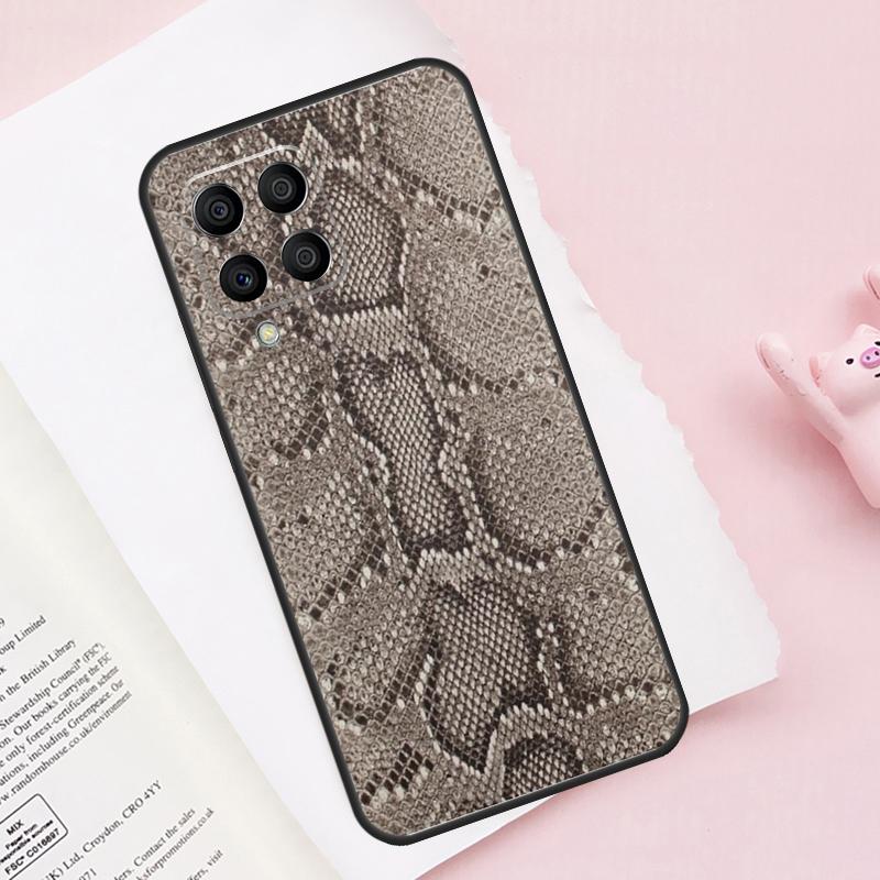 Snake Skin Texture Case For Samsung Galaxy M52 M32 M12 M13 M53 M51 M31 M11 M14 M34 M54 M16 M36 M56 M15 M35 M55