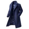 Men's Double-Breasted Wool Coat with and Thickened Design Outerwear