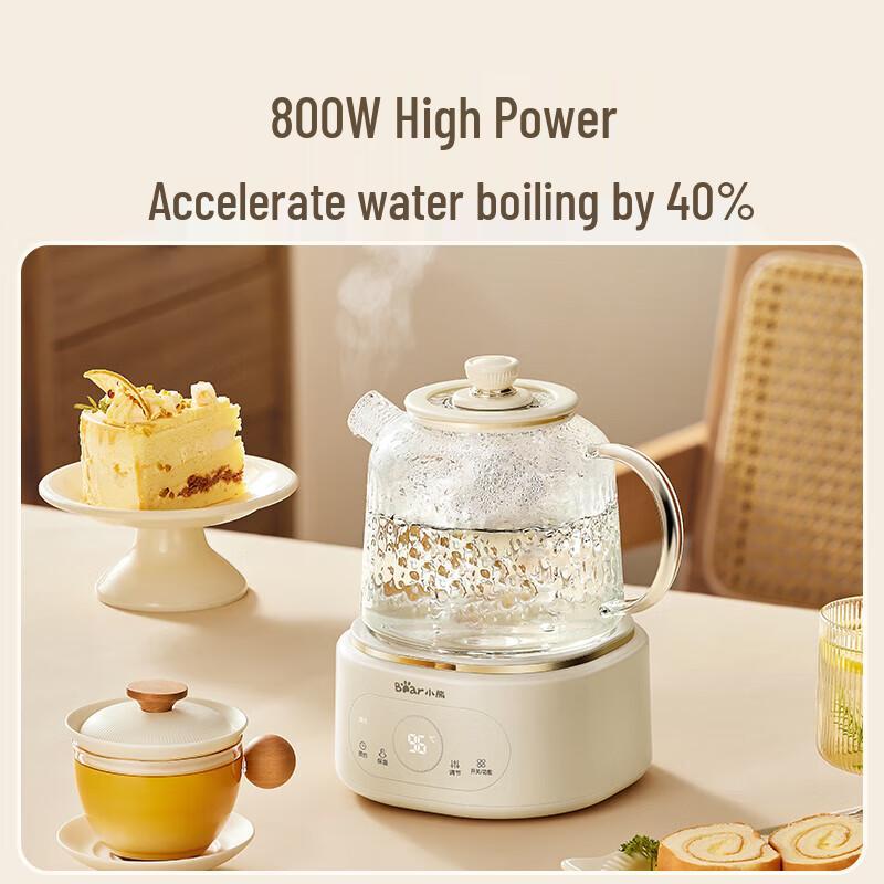 Bear 1L All-Glass Multi-Function Health Kettle CN plug (adapter included)