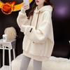 Autumn and Winter Updated Korean Version Comfortable Fit Small Hooded Fleece Jacket Top