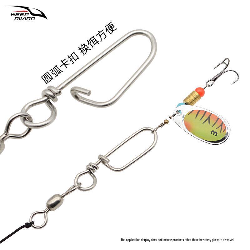Stainless Steel Quick-Change Swivel Snap for Deep Sea Fishing