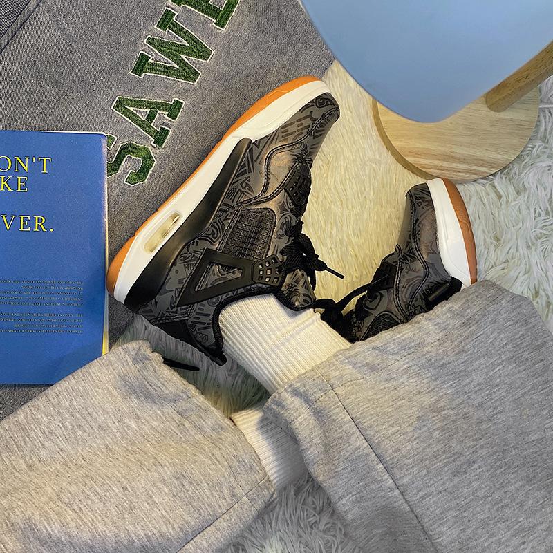 Korean Winter Ins Wind College Magic Dad Shoes Women Ulzzang Retro Air Cushion Jogging Sports Shoes Men's Tide