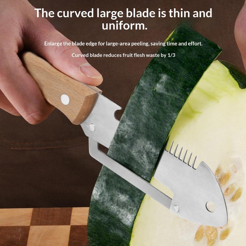 Quick Vegetable and Fruit Peeling Stainless Steel Multifunctional Kitchen Tool 1pc