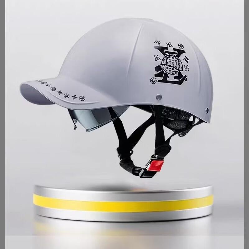 

Summer Duckbill Motorcycle Half Helmet with Built-in Visor