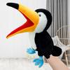 Marionnette à main oiseau en peluche Marionnette oiseau Marionnette à main perroquet en peluche Pour enfants Adultes Jouet Zoo Avec bouche mobile Oiseau en peluche Pour le jeu de rôle