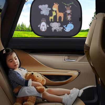 2 ks Skladacie protislniečne clony do auta Kryt PVC Statická adsorpcia Tepelný štít Blokovanie UV Žiaruvzdorná clona pre deti Univerzálne okenné sklo Solárne