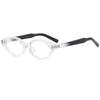 Cat's eye nerd glasses women's new fashion versatile street shot flat glasses European and American retro oval glasses frame
