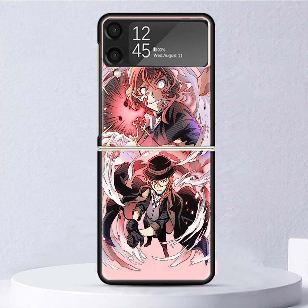 Bungo Stray Dogs Nakahara Chuuya Shockproof Case For Samsung Galaxy Z Flip 7 6 5 4 3 5G Phone Cover Z Flip3 Flip4 Flip5 Flip6 Fl