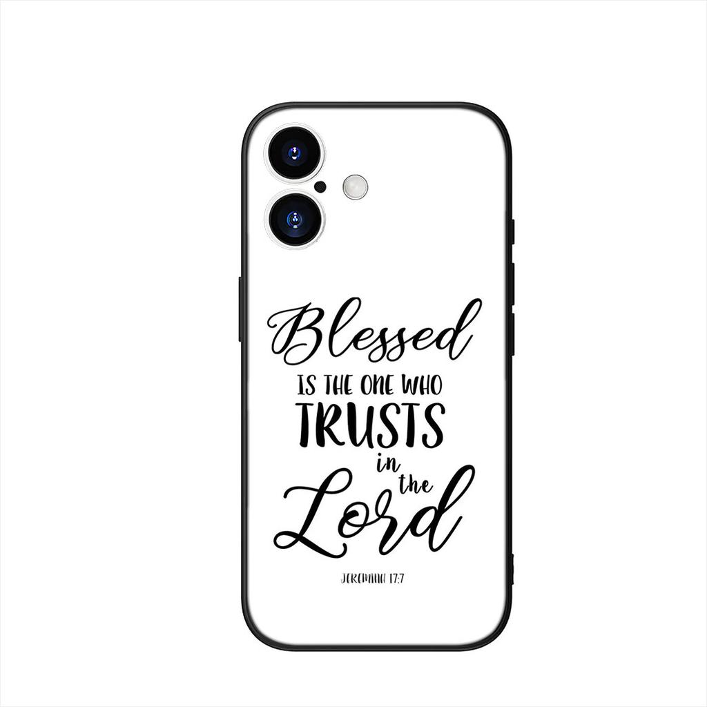Bible Verse Faith Christian Jehovah God Phone Case for Apple iPhone 16 15 14 Plus 13 12 Mini 17 Pro Max + 16E Air 16+ ProMax