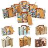 20/30/50PCS Mini Suitcase Party Favor Box with Tags Travel Party Decorations Bridal Shower Wedding Favors For Guests Candy Boxes