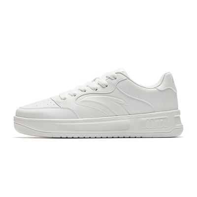 Łatwe 2 Proste Wszechstronne Zwiększające Wysokość Odporne na Zużycie Lekkie Antypoślizgowe Niskie Trampki Damskie sneaker Papierowo-Białe 922528002Q-3