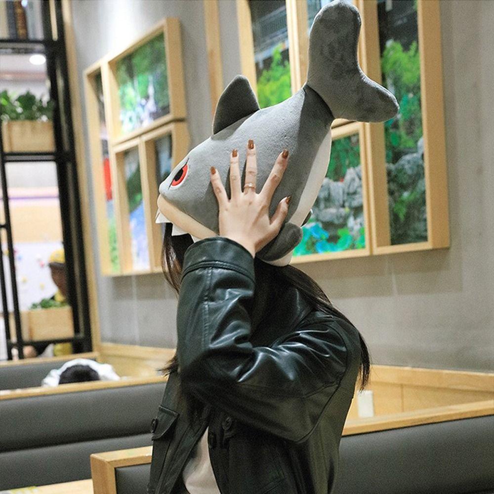 Winter Warm Plush Toy Caps Flower Animal Hat Cosplay Shark Hat Performance Hat Drumsticks Hats