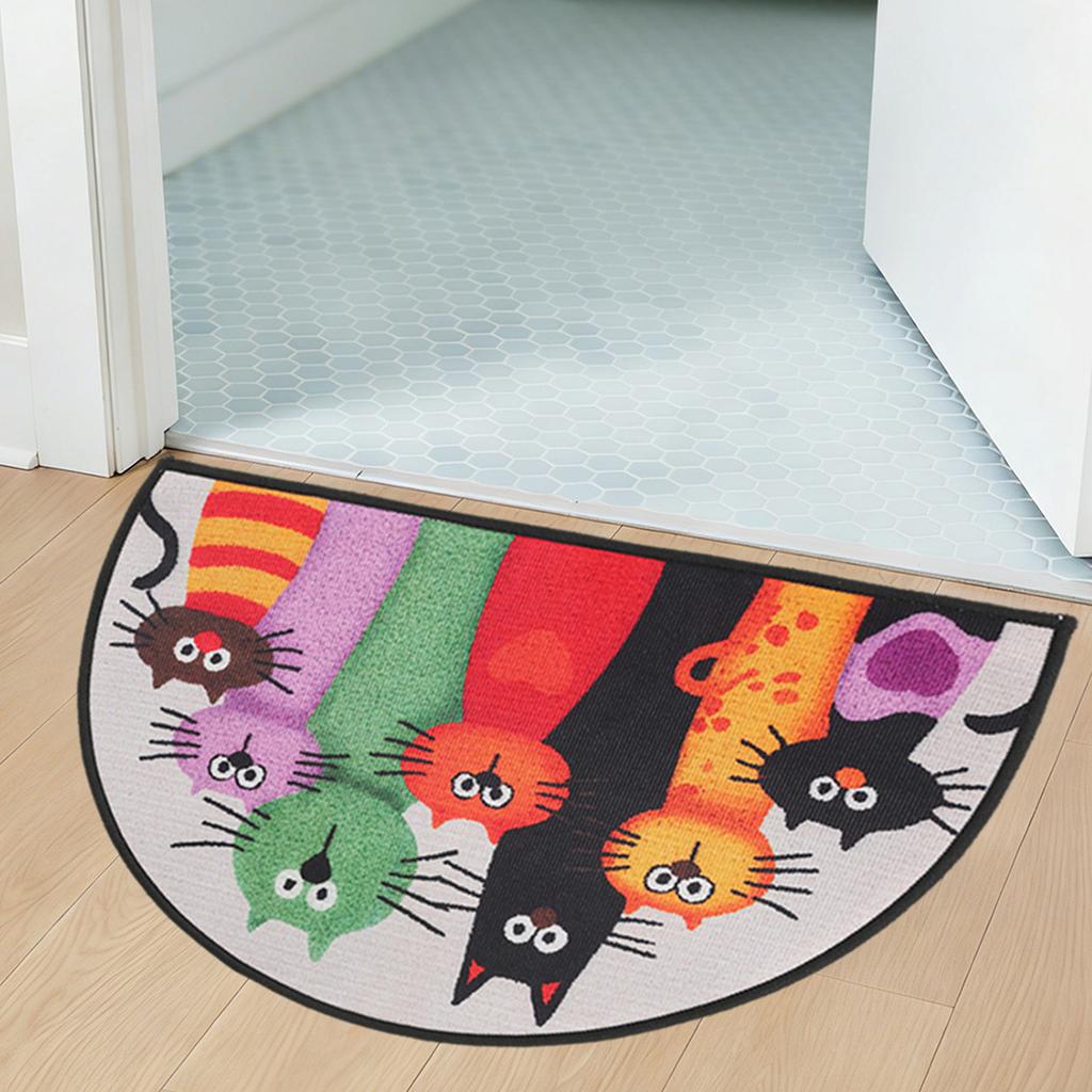 Cartoon Cats Doormat Kitten Themed Decor for Home 2026 Entrance Carpet Kitchen Barthroom Antislip Antiwear Mats Party Supplies