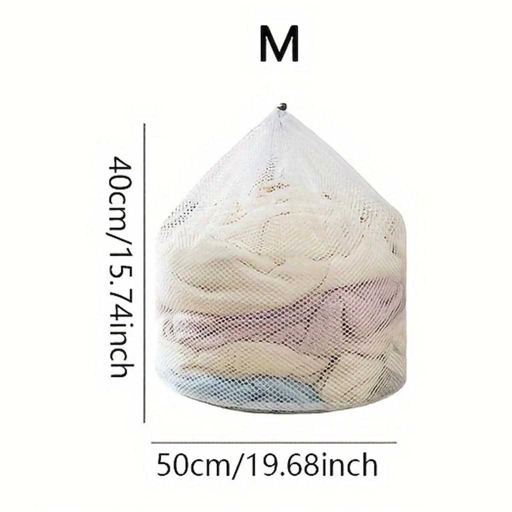 1PC Mesh Laundry Wash Bag – Machine Washable with Drawstring, Reusable & Travel-Friendly for Blouses, Stockings & Underwear