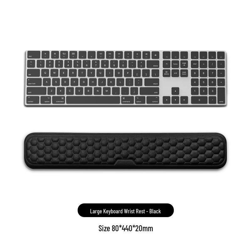 Memory Foam Wrist Support Mouse Pad & Silicone Keyboard Hand Rest