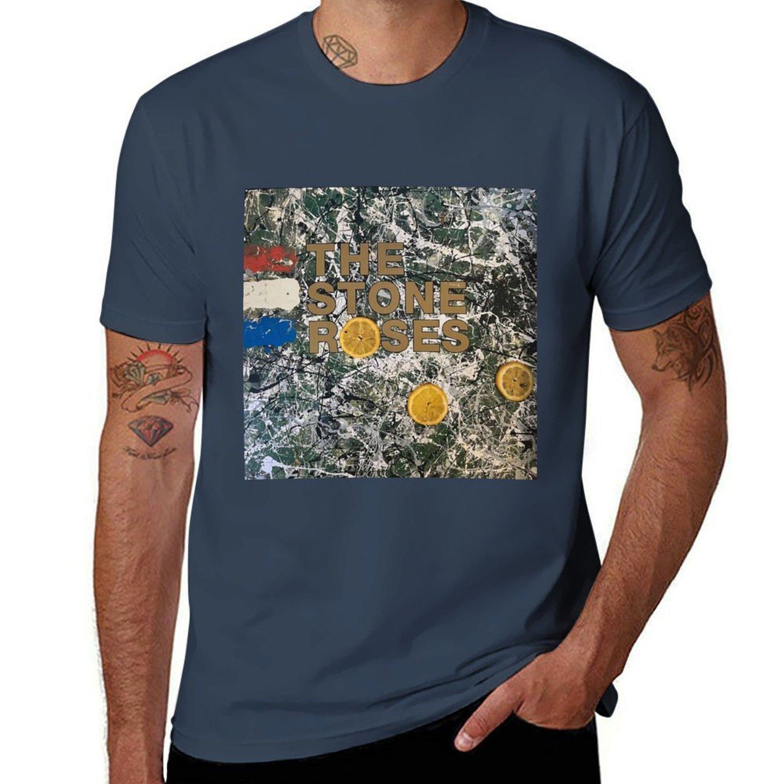 The Stone Roses The Stone Roses Vinyl Tshirt Classic Print Short Sleeve Shirt S