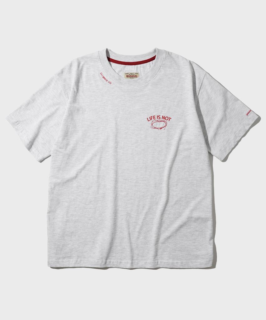WV PROJECT Color Mini Short Sleeve T-Shirt White Oatmeal Mjst7790