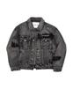 Blackblond Bbdi Graffiti Metall Logo Jeansjacke (Vintage-Schwarz)