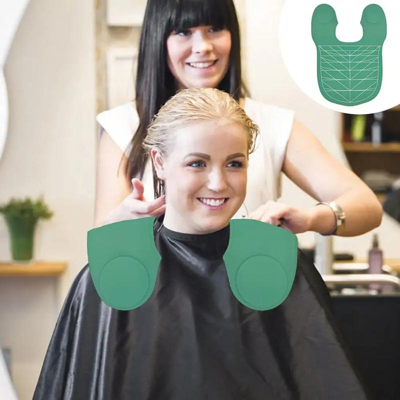 Barbershop Silicone Cutting Collar Hair Dyeing Shawl Waterproof Salon Hairdressing Neck Wrap Guard Hair Cutting Pad Styling Tool